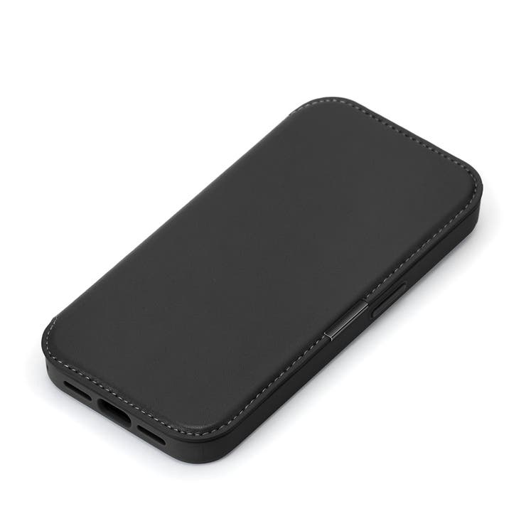 iPhone17Pro ガラスフリップケース ブラック | Premium Style | 詳細画像2 