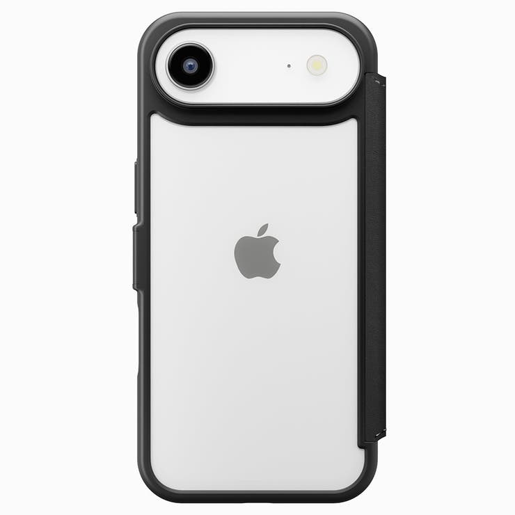 iPhoneAir ガラスフリップケース ブラック | Premium Style | 詳細画像4 