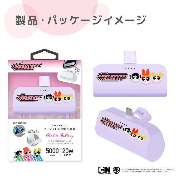 直挿しモバイルバッテリー パワーパフガールズ 5 | Premium Style | 詳細画像9 