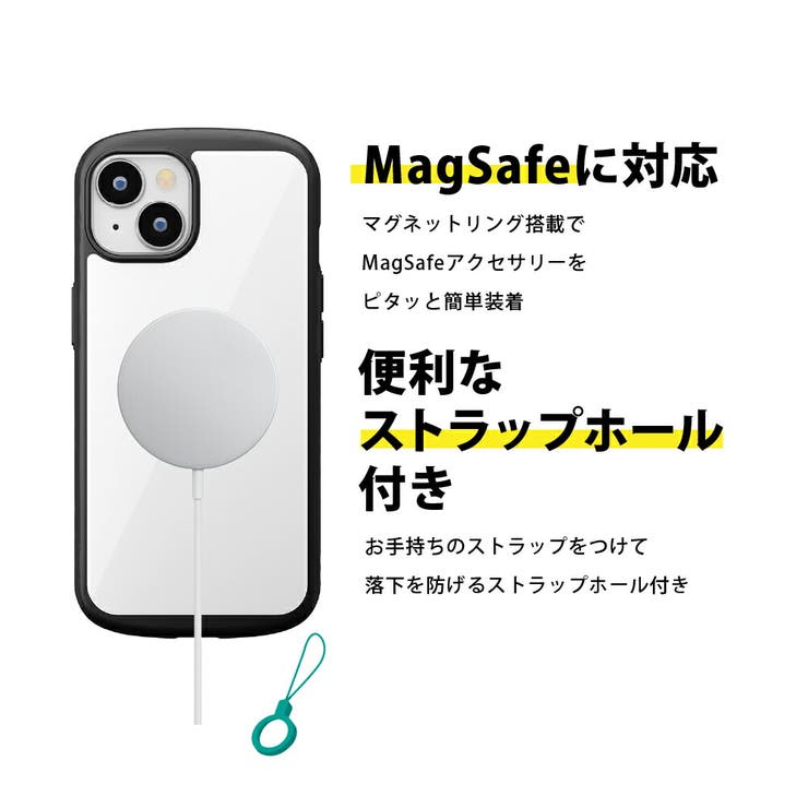 iPhone 14 Pro 14 13 ケース カバー ブラック ホワイト | Premium Style | 詳細画像3 