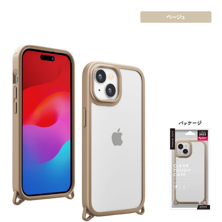 Premium Style iPhone16Plus ケース 手帳型 カバー ブラック
