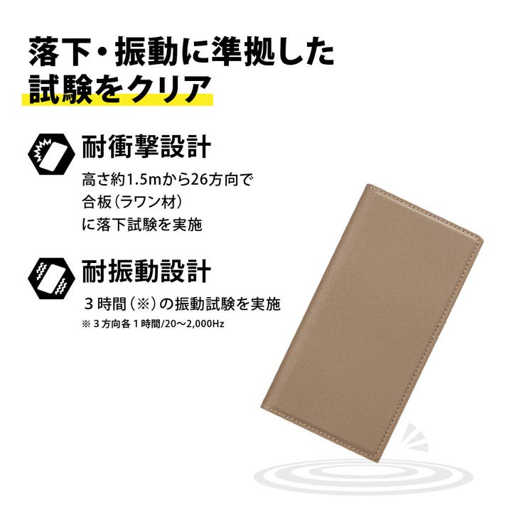 iPhone15Pro ケース 手帳型 カバー スクエア 四角 | Premium Style | 詳細画像2 