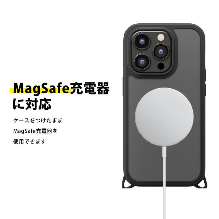 iPhone15ProMax ケース カバー ブラック ベージュ クリア | Premium Style | 詳細画像5 