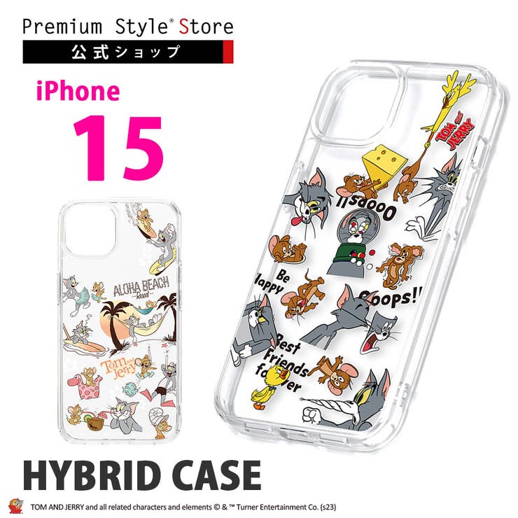 iPhone15 ケース カバー トムとジェリー キャラクター トム