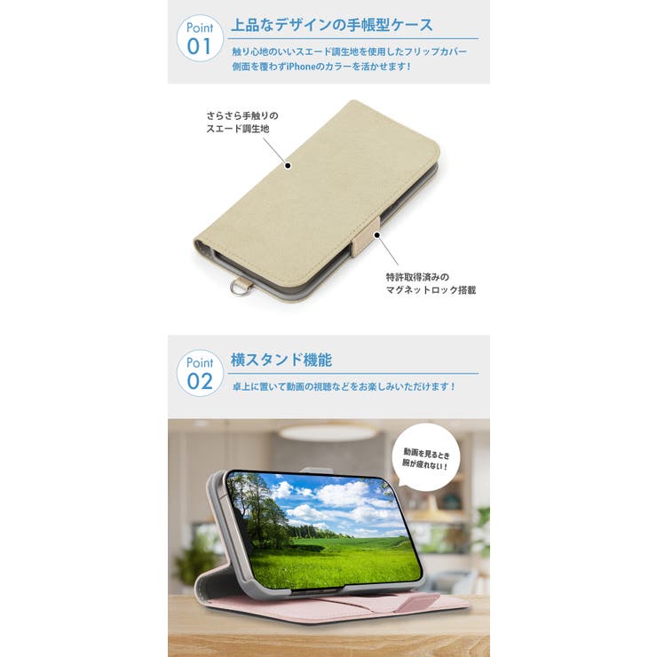 iPhone16e ケース 手帳型 | Premium Style | 詳細画像2 