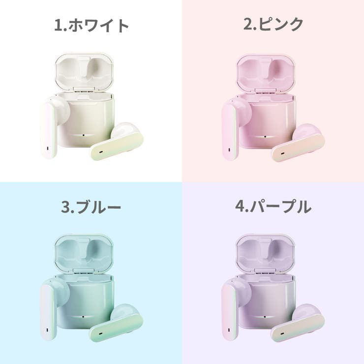 ピンク ワイヤレスイヤホン インイヤー型 完全ワイヤレスBluetoothオープンイヤー型イヤホン(ピンク