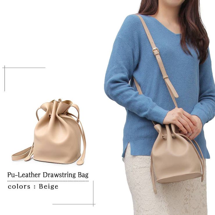 巾着バッグ ショルダーバッグ 2way[品番：PENA0023615]｜アクセサリー