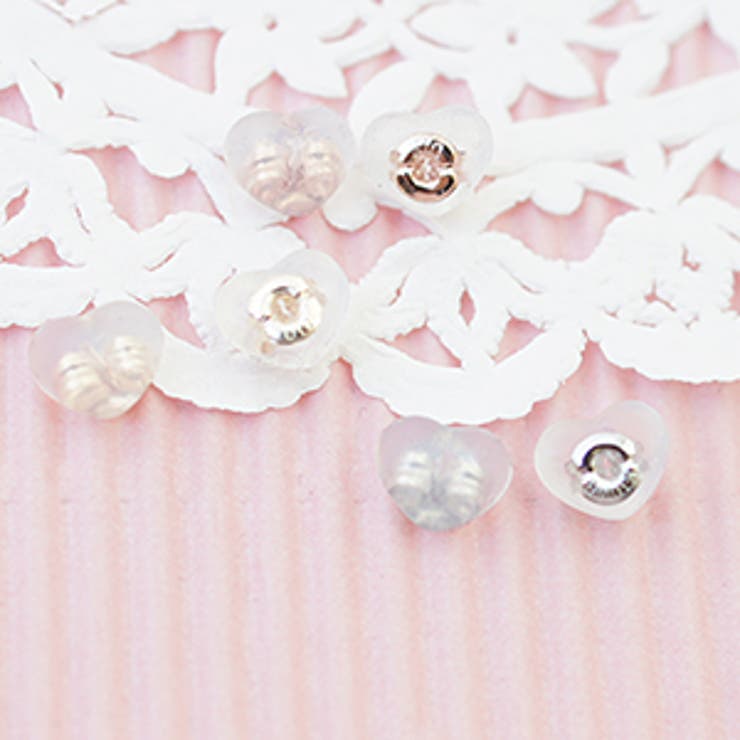 10金 ハート型キャッチ K10 ピアス留め金 1個売り | アクセサリーショップPIENA | 詳細画像4 