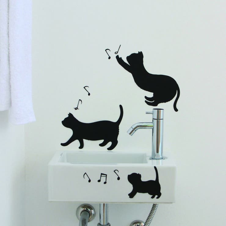 ウォールステッカー 貼ってはがせる 伸びネコ | アクセサリーショップPIENA | 詳細画像6 