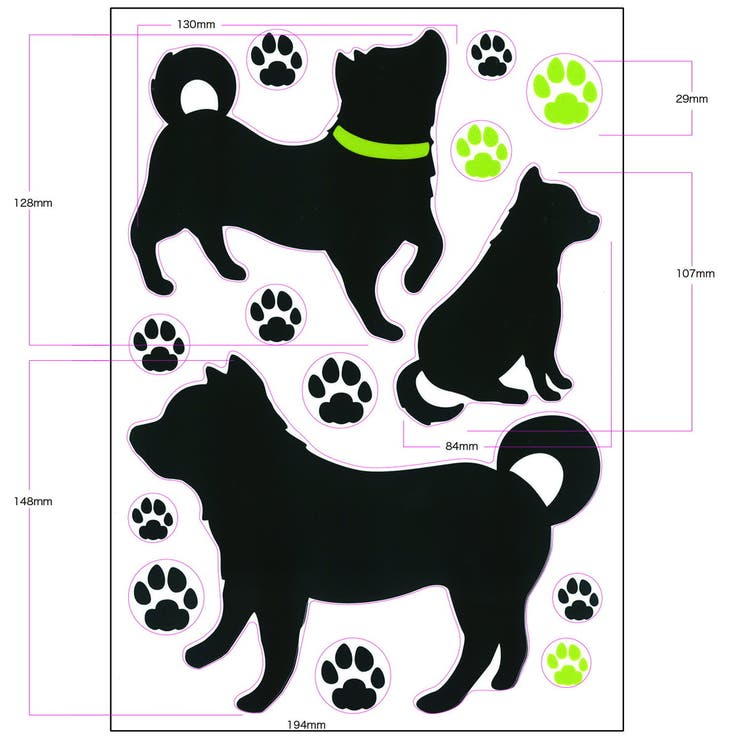 ウォールステッカー 貼ってはがせる 柴犬 | アクセサリーショップPIENA | 詳細画像8 