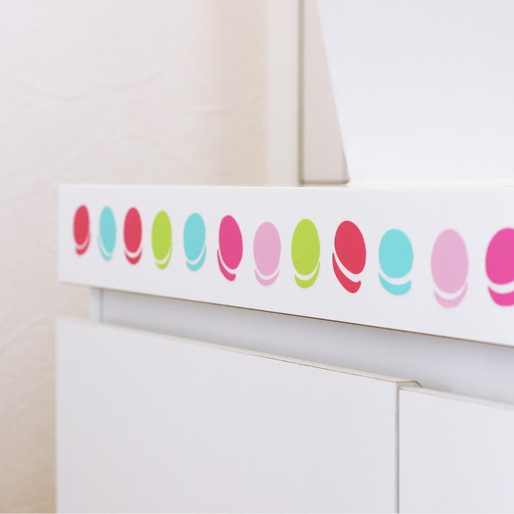 ウォールステッカー 貼ってはがせる マカロンピンク | アクセサリーショップPIENA | 詳細画像6 