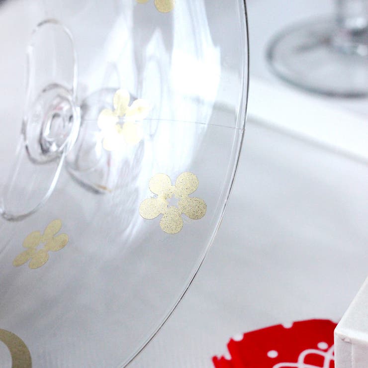 ウォールステッカー きらきらビーズのフラワー 金色グリッター | アクセサリーショップPIENA | 詳細画像2 