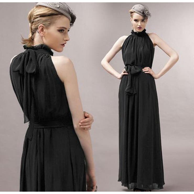 ロングドレス マキシワンピース ノースリーブ | アクセサリーショップPIENA | 詳細画像4 