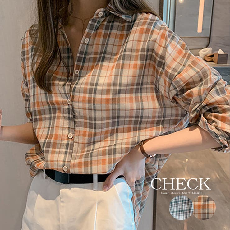 シャツブラウス レディース 春夏秋 ロング 長袖 カーディガン 綿 チェック 品番 Pena アクセサリーショップpiena アクセサリーショップピエナ のレディース ファッション通販 Shoplist ショップリスト