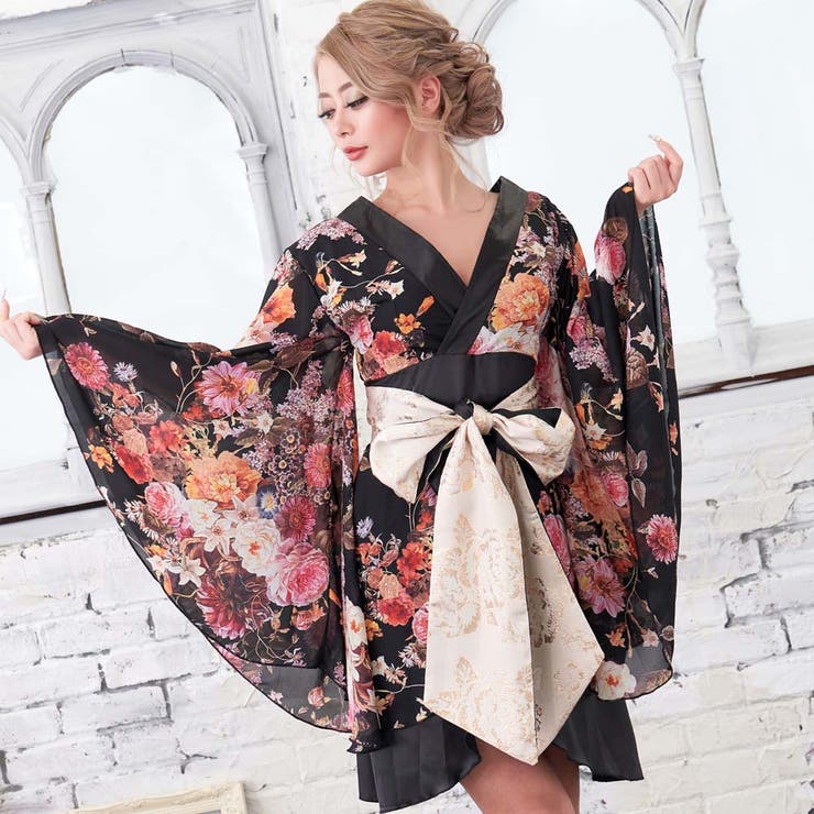 シフォン花柄着物ドレス キャバドレス 女性用 品番 Pena アクセサリーショップpiena アクセサリーショップピエナ のレディースファッション通販 Shoplist ショップリスト