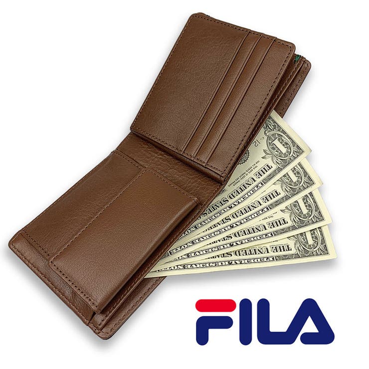 国内初の直営店 FILA フィラ レザー折り財布