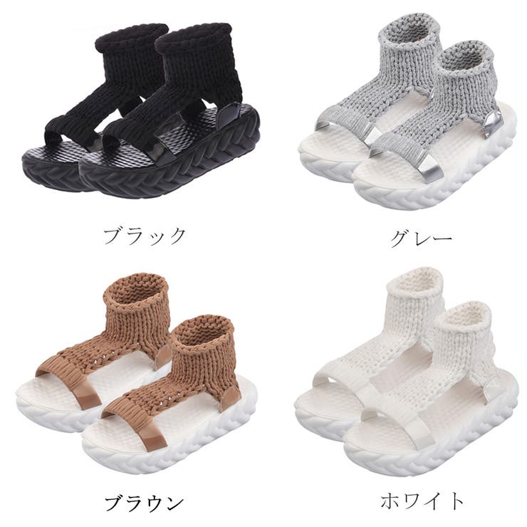 スニーカーサンダル レディース 春夏秋[品番：PENA0027826