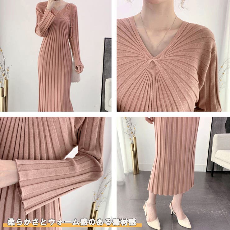 ニットワンピース レディース 秋冬 | アクセサリーショップPIENA | 詳細画像3 