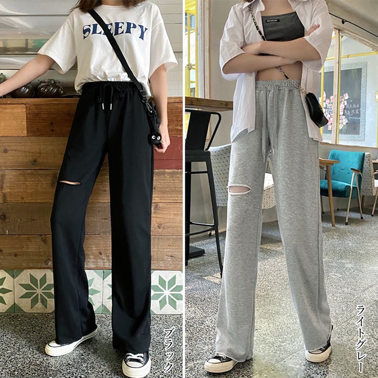 スウェットパンツ レディース 春秋[品番：PENA0029870