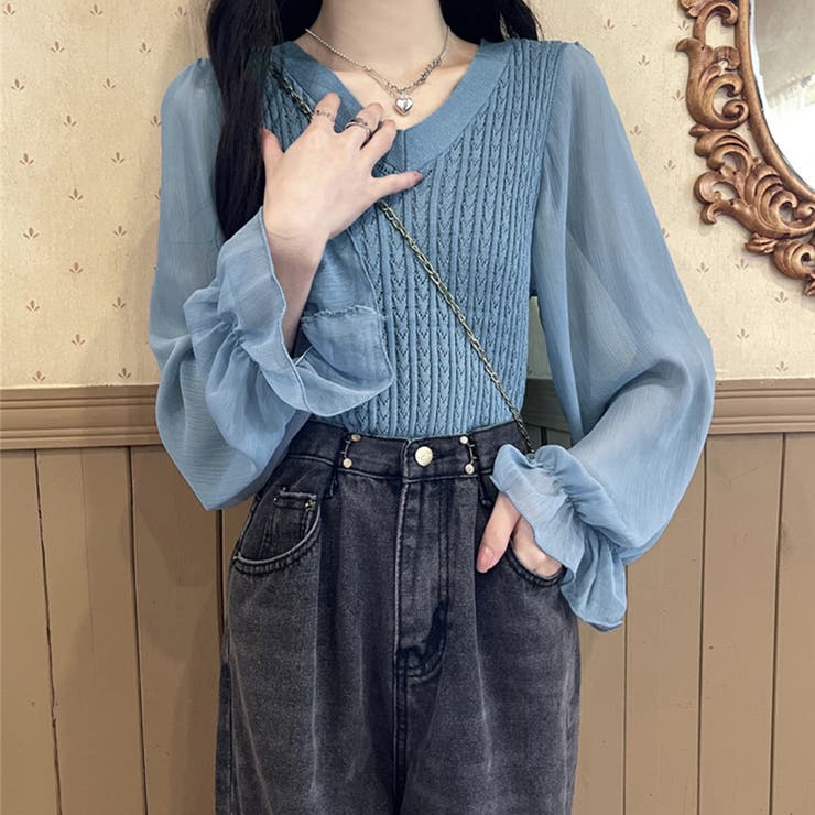 ニットトップス レディース 秋冬 | アクセサリーショップPIENA | 詳細画像7 