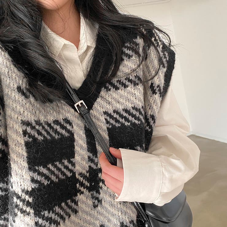 ニットベスト レディース 秋冬 | アクセサリーショップPIENA | 詳細画像8 