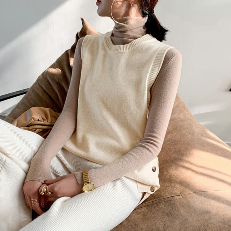 ニットベスト レディース 秋冬 | アクセサリーショップPIENA | 詳細画像7 