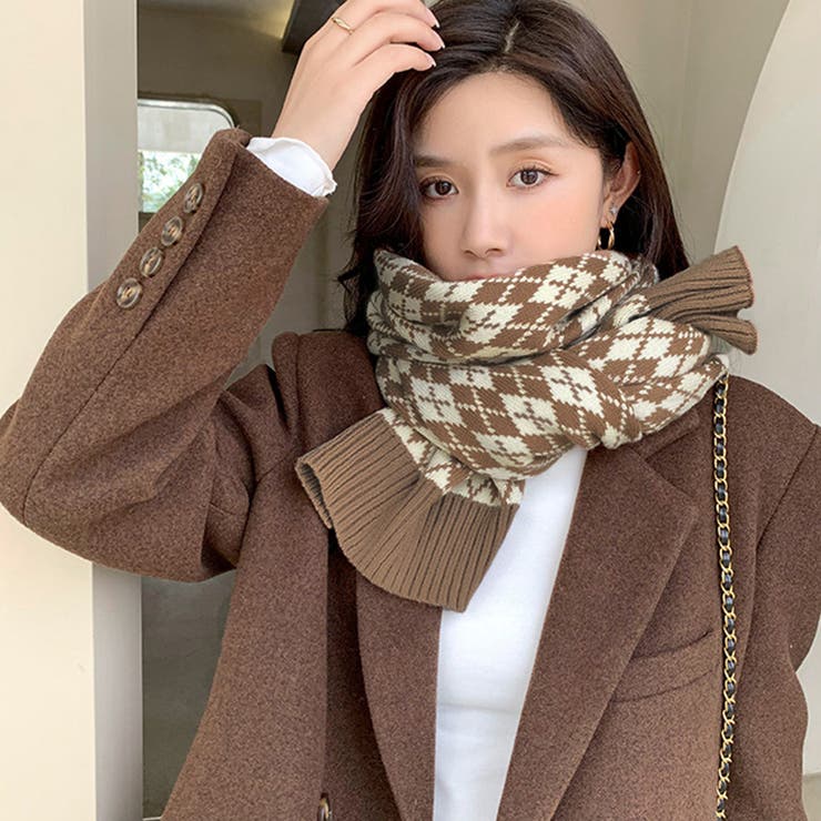 ニットマフラー メンズ レディース | アクセサリーショップPIENA | 詳細画像7 