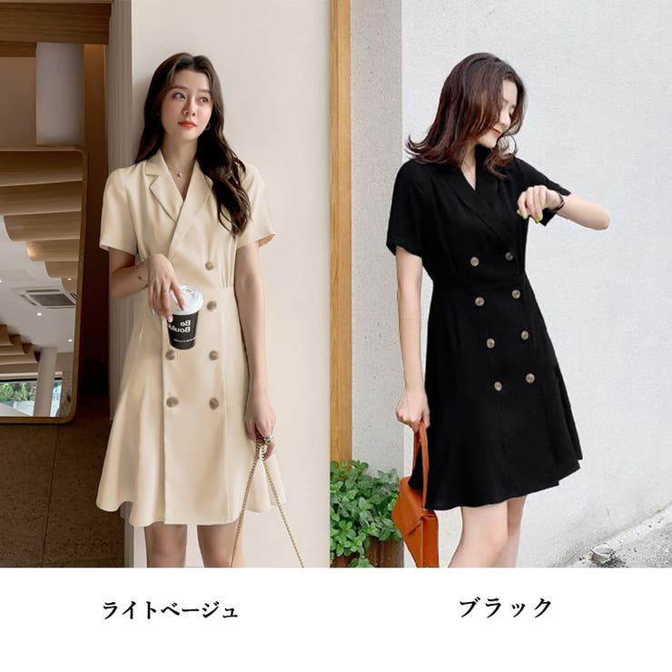 薄手トレンチ　ワンピース　濃紺 トレンチワンピース レディース 春夏[品番：PENA0033175