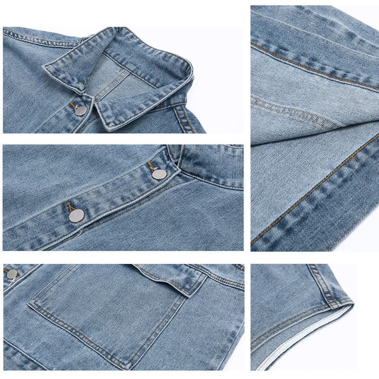 デニムベスト レディース 春夏秋冬 | アクセサリーショップPIENA | 詳細画像4 