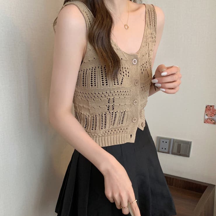 ニットタンクトップ レディース 春夏秋 | アクセサリーショップPIENA | 詳細画像9 
