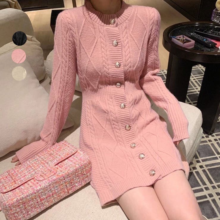 ニットワンピース レディース 秋冬 | アクセサリーショップPIENA | 詳細画像1 