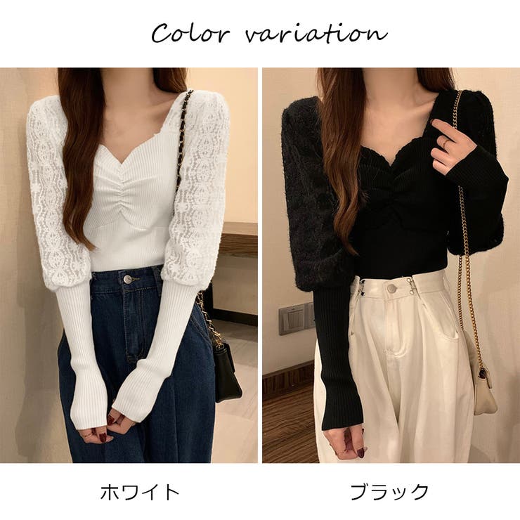 ニットトップス レディース 秋冬 | アクセサリーショップPIENA | 詳細画像2 