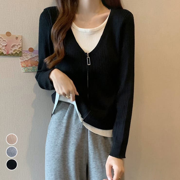 ニットトップス レディース 秋冬 | アクセサリーショップPIENA | 詳細画像1 