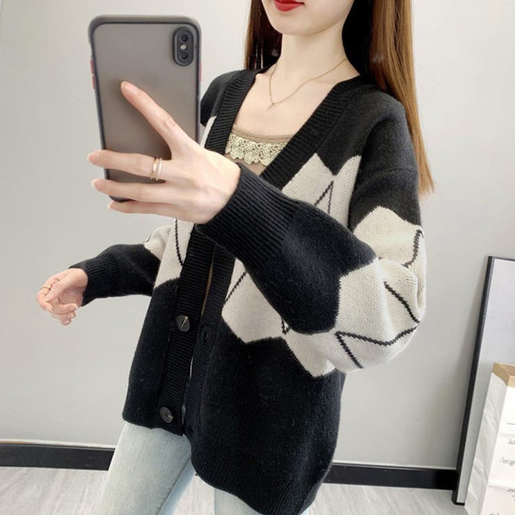 ニットカーディガン レディース 秋冬 | アクセサリーショップPIENA | 詳細画像6 