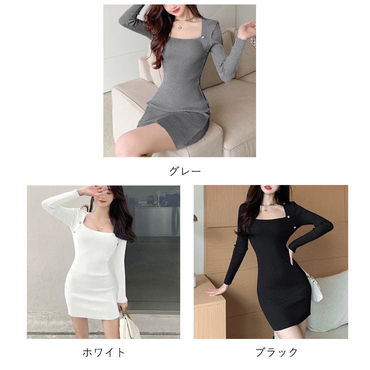 ニットワンピース レディース 秋冬 | アクセサリーショップPIENA | 詳細画像2 