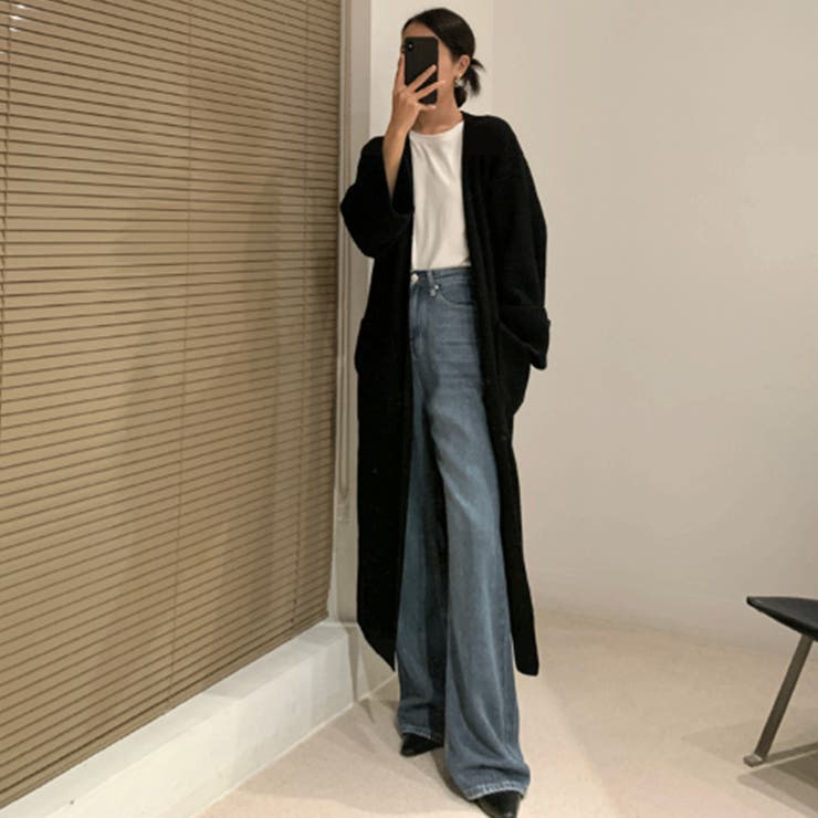 23区 ブラック ビーズ装飾 長袖カーディガン 38 【公式】TO BE CHIC