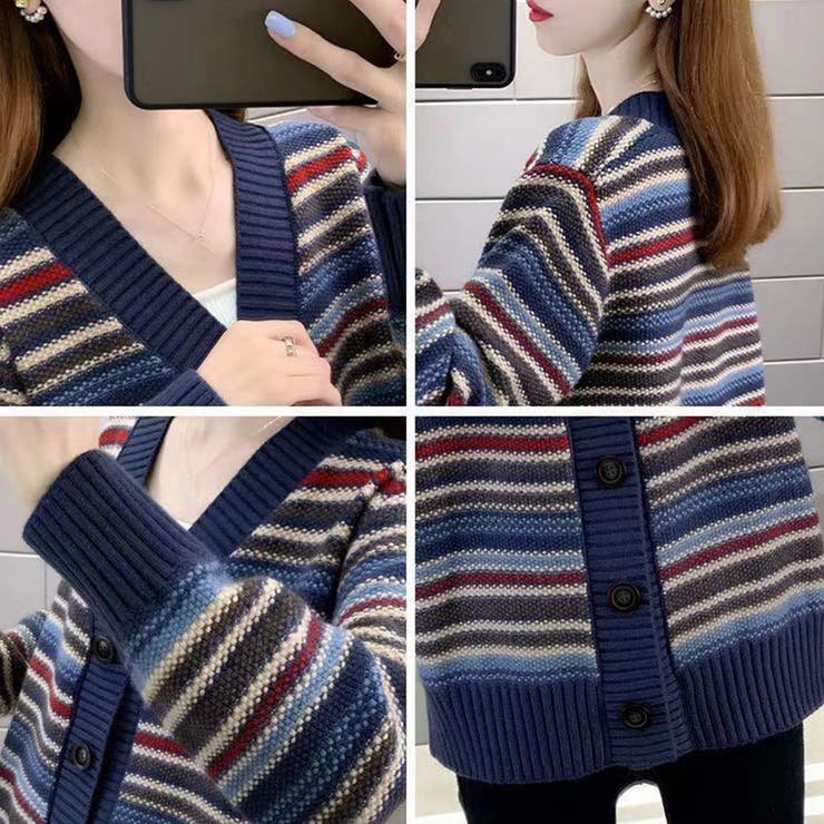 ニットカーディガン レディース 春秋冬 | アクセサリーショップPIENA | 詳細画像4 