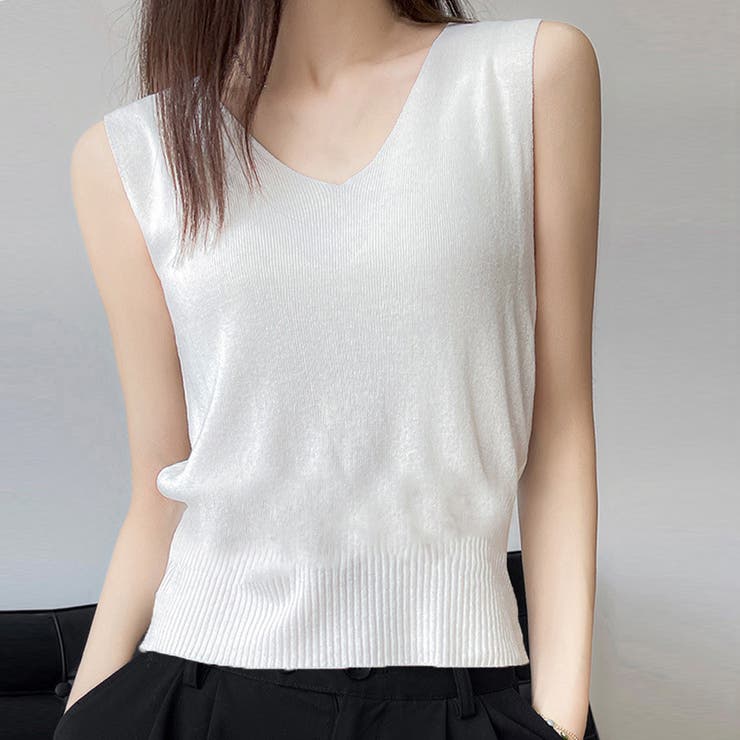 ニットタンクトップ レディース 春夏秋 | アクセサリーショップPIENA | 詳細画像6 