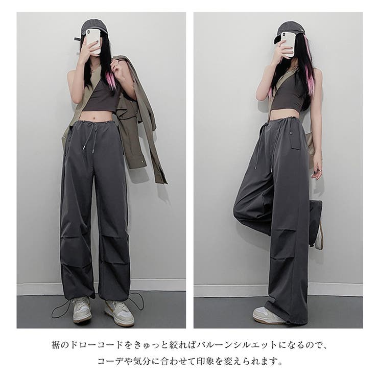カーゴパンツ レディース 春夏秋[品番：PENA0034930