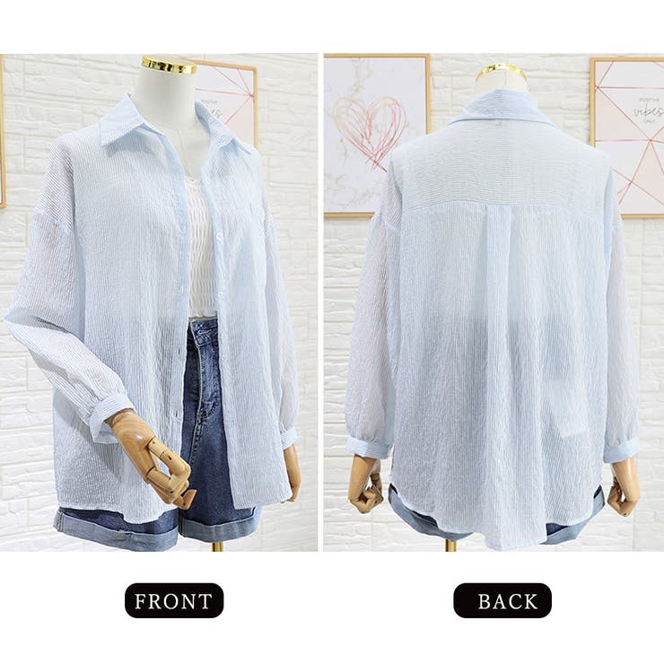 シアーシャツ レディース 春夏秋 | アクセサリーショップPIENA | 詳細画像3 