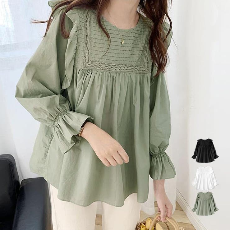 ブラウス レディース 春夏秋 | アクセサリーショップPIENA | 詳細画像1 