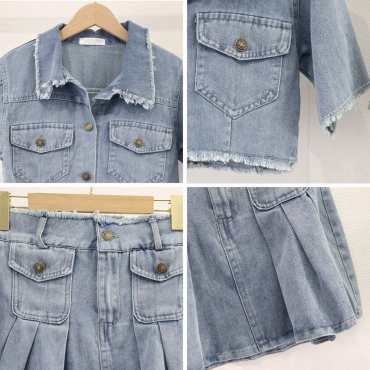デニムセットアップ レディース 春夏[品番：PENA0035728