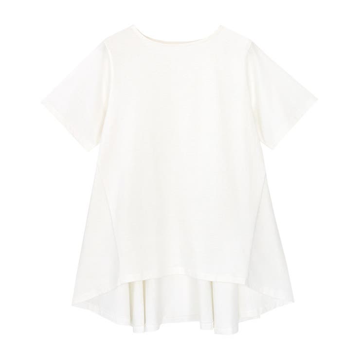 オフホワイト | Aライン半袖Tシャツ Tシャツ カットソー | Pierrot