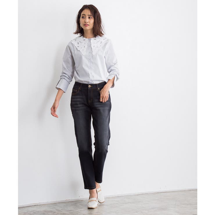 ✨美品✨N°21 伊製 シルク混 フローラルレース 長袖シャツブラウス 42 dp-eb-023-6.jpg