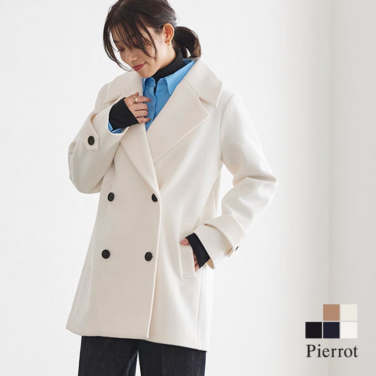 メルトンPコート Pコート ピーコート[品番：PRTW0004448]｜Pierrot  