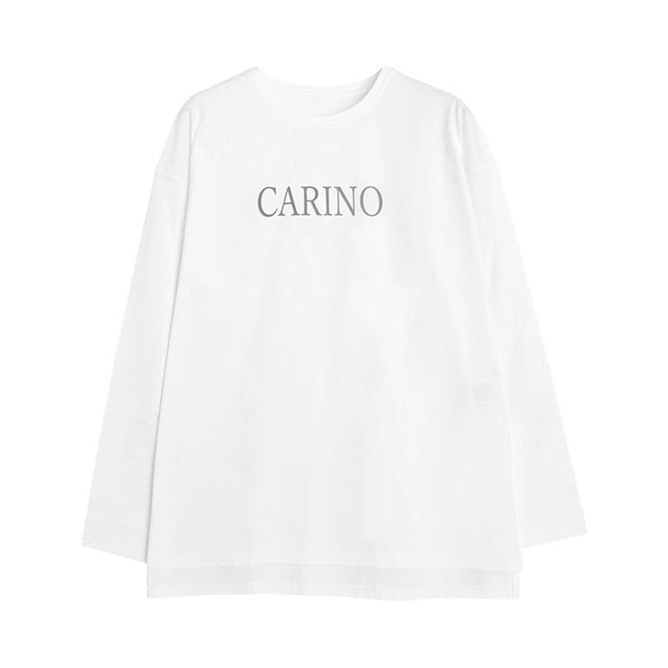 A/オフホワイト×チャコール | ロゴロングスリーブTシャツ Tシャツ カットソー | Pierrot