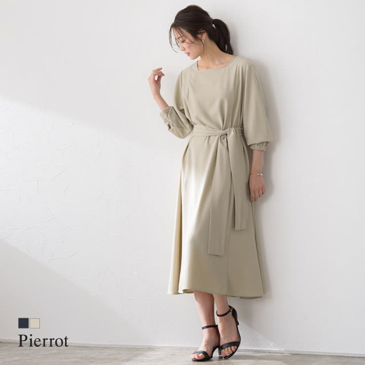 ウエストリボンスクエアネックワンピース ワンピース ウエストリボン スクエア 品番 Prtw Pierrot ピエロ のレディースファッション通販 Shoplist ショップリスト