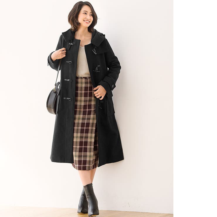 PINUE ロングダッフルコート（charcoal）