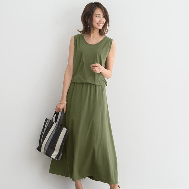 ブラウジングノースリ ロングワンピース ノースリーブ 品番 Prtw Pierrot ピエロ のレディースファッション通販 Shoplist ショップリスト