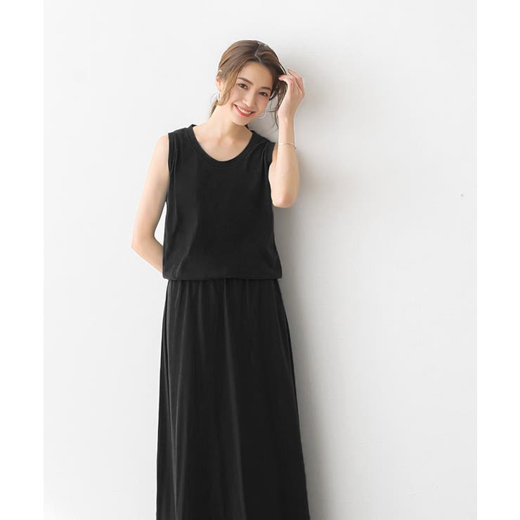 ブラウジングノースリ ロングワンピース ノースリーブ 品番 Prtw Pierrot ピエロ のレディースファッション通販 Shoplist ショップリスト